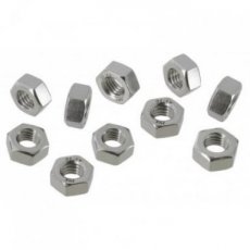 Ecrous hexagonaux M8 en acier galvanisé, lot de 10 pièces