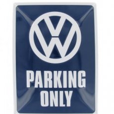 Plaque métallique "VW Parking Only"