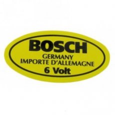 789 Autocollant Bosch 6 volts